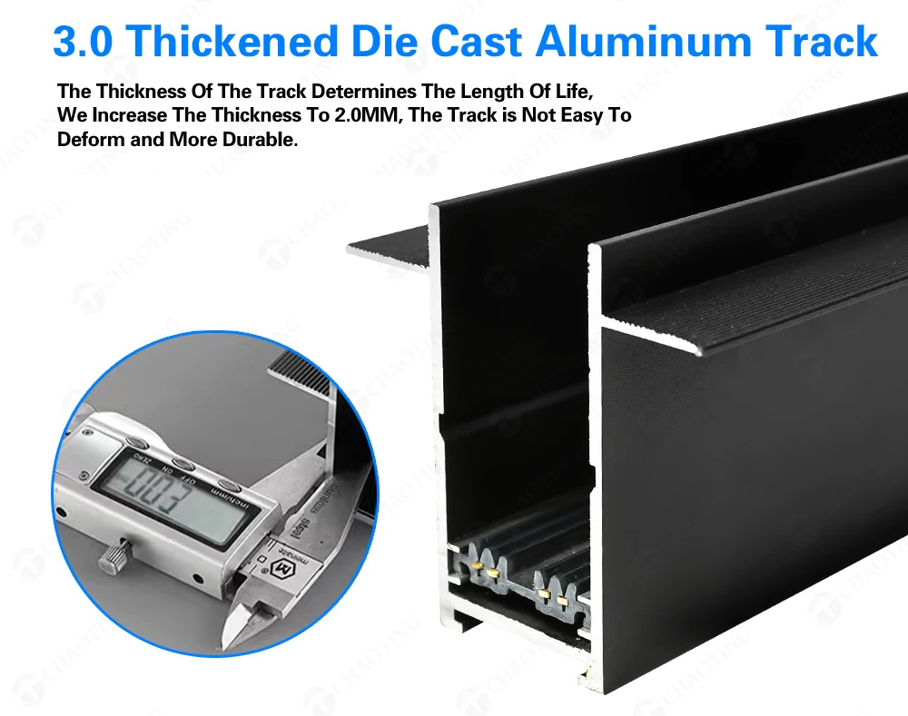 Random Movable LED Track Linear Spotlight With Magnetic Track Rail And Mobile APP Controlled System