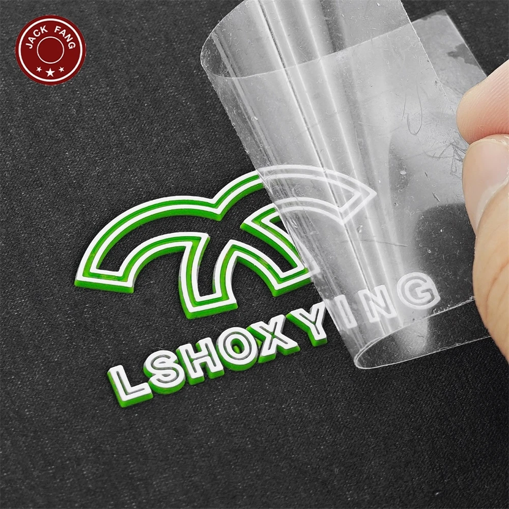 Tpu Patches High Frequency Heat Transfer Patches Good Quality Custom Metallic 3D Embossed Brand Clothing Patch