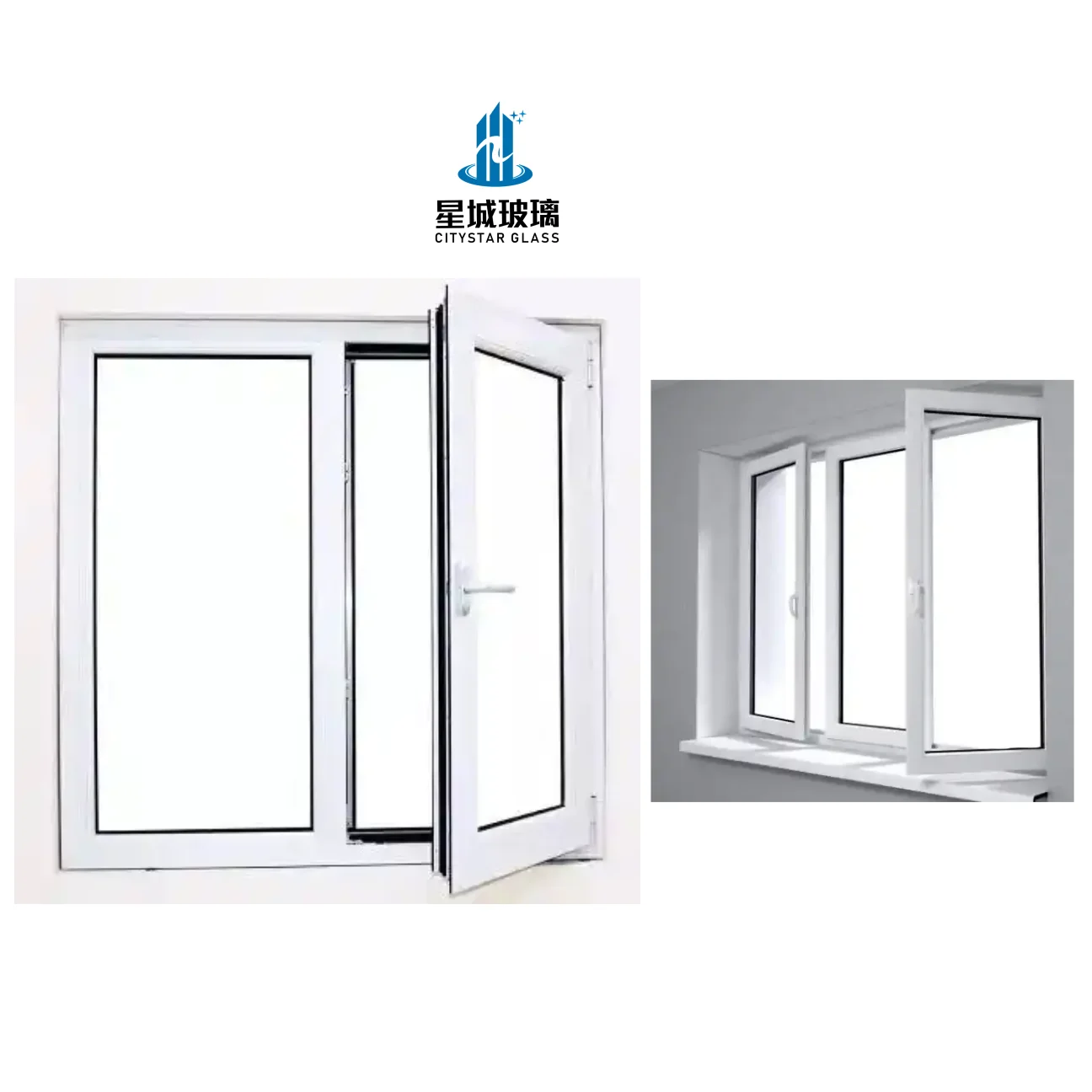 Design House Glass Window pvc Sliding Windows Pvc Window Folding Screen Insect Control Horizontal casement upvc window