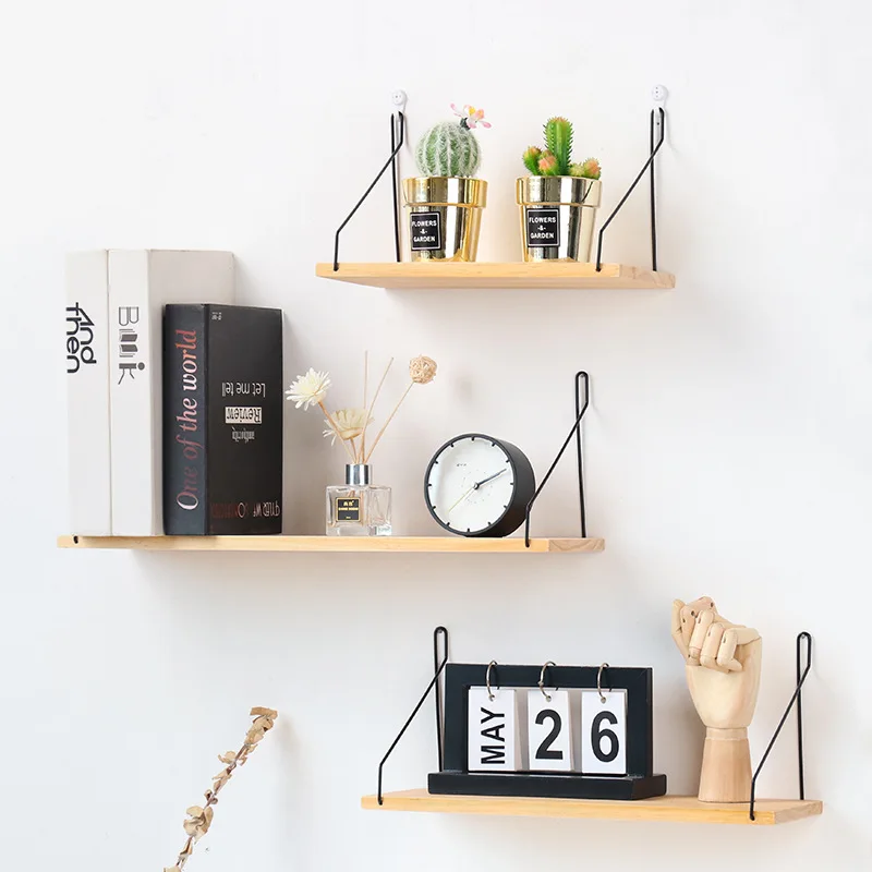 Mounting High Quality Home Decoration Wooden Multifunctional Wall Shelf For Spice
