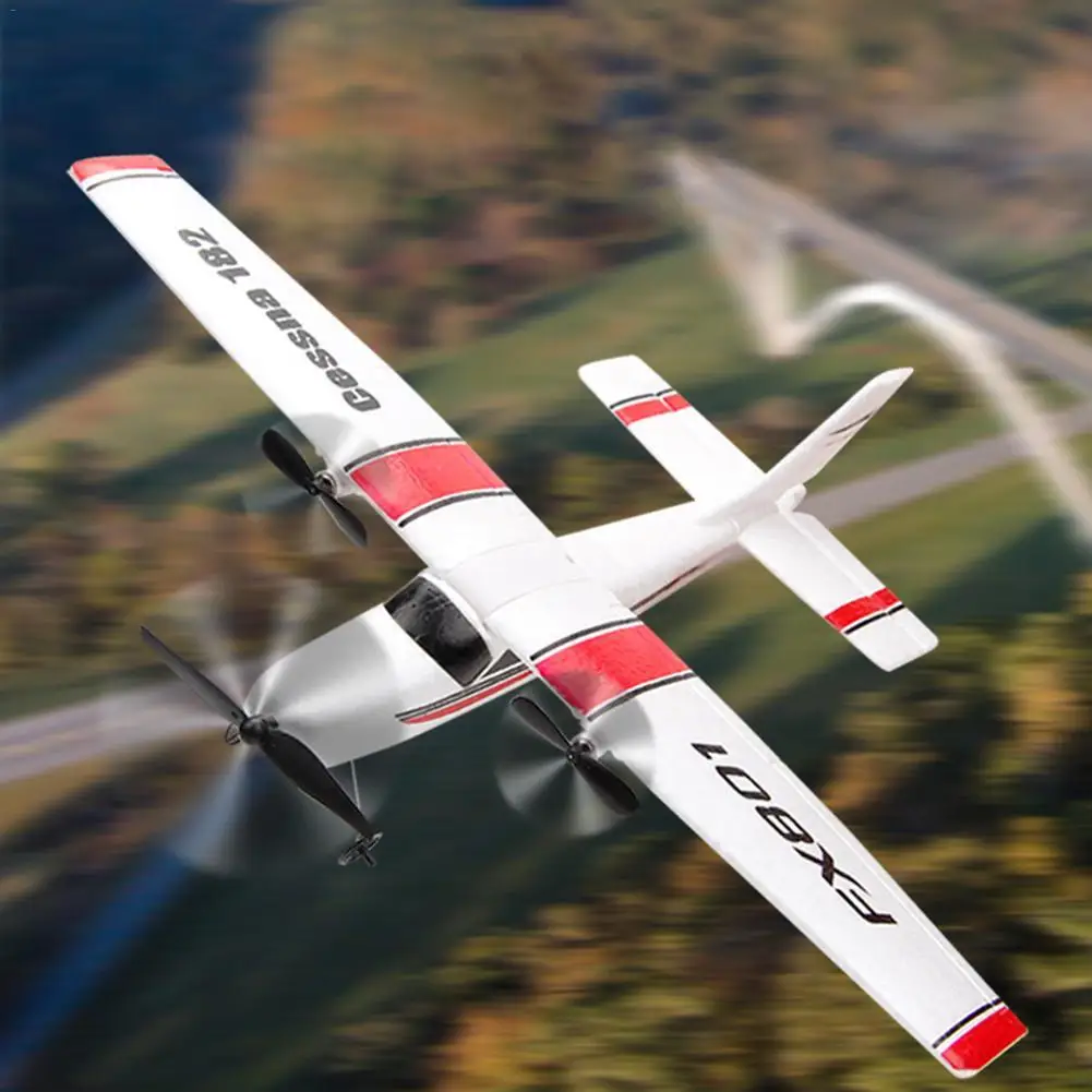 HOSHI FX801 FX-801 RC Plane EPP Foam Glider Airplane Gyro 2.4G 2CH RTF Remote Control Wingspan Aircraft Funny Boys Airplanes
