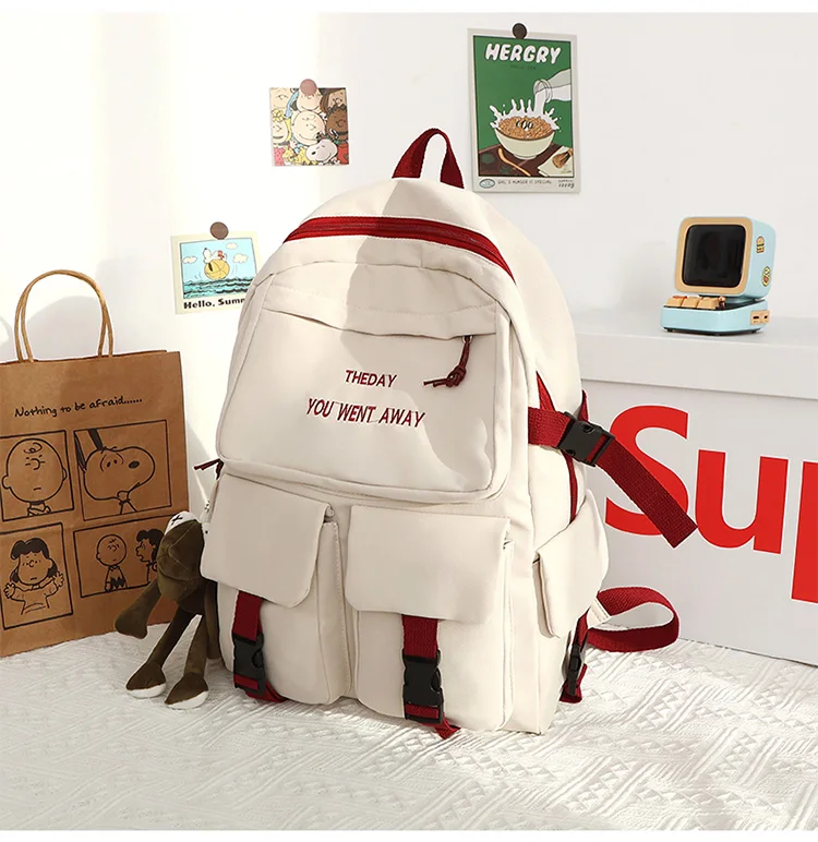 wholesale korean style nylon school backpacks for university girls womens students laptop university students book backpacks