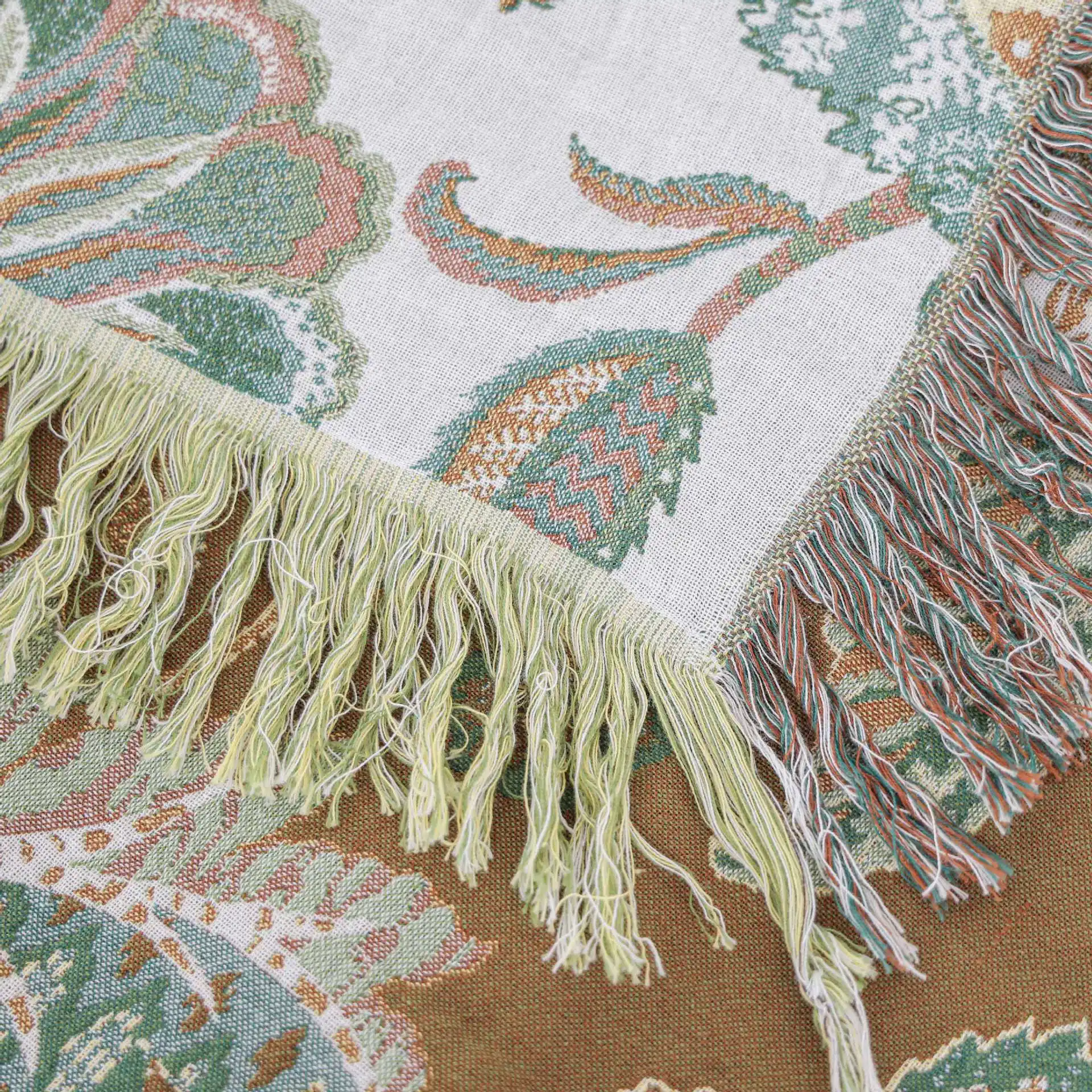 New pure cotton gauze bed cover tassel sofa towel cover blanket with best price