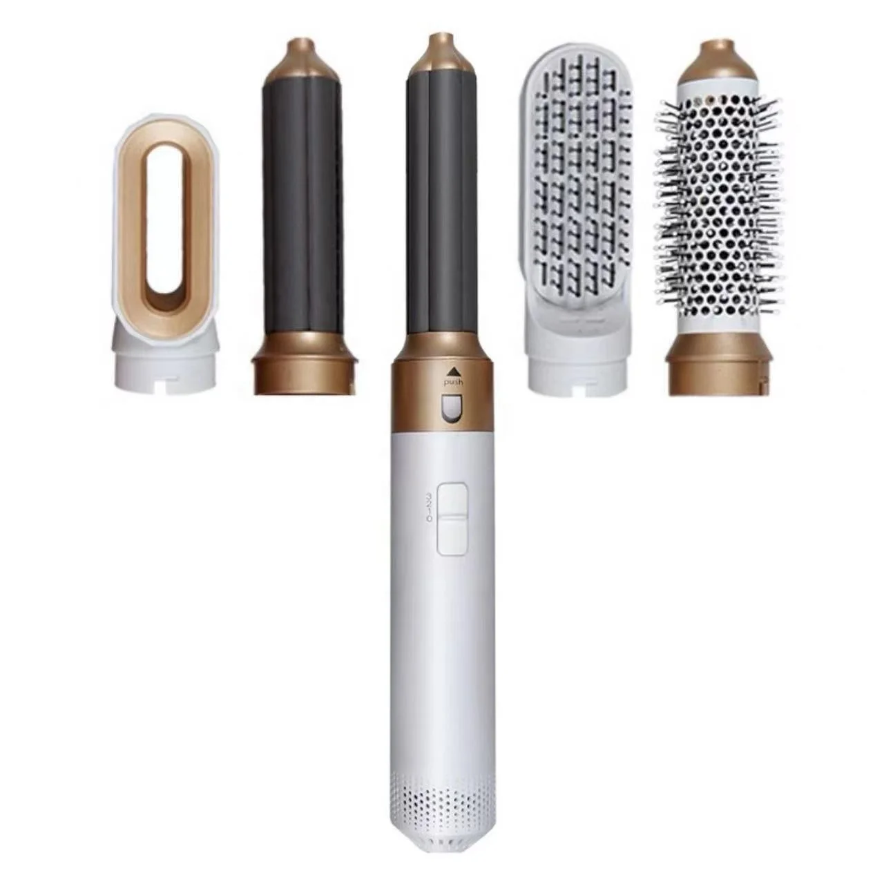 High-Speed Negative Ionic Hair Dryer Brush 5 in 1 Air Styling Multi Hair Styler with Air Curling Iron, Volumizing, Smoothing