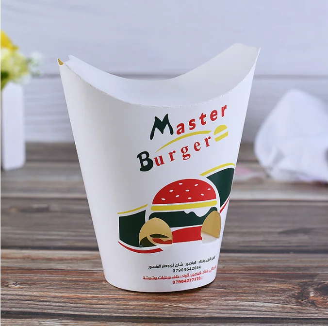 Direct barbecue boiled packing cup takeaway snack chicken rice flower packing carton disposable packaging carboard pop up box