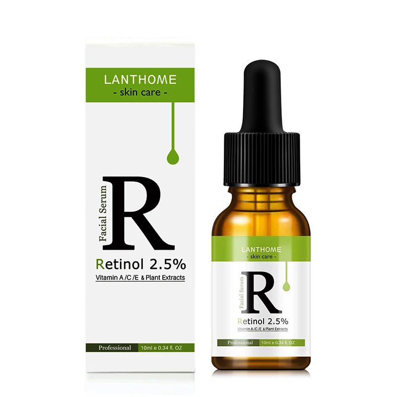 Retinol Serum 2.5% Hyaluronic Acid Skin Care Anti-Wrinkle Anti-Aging Anti-Oxidation Whitening Facial Serum
