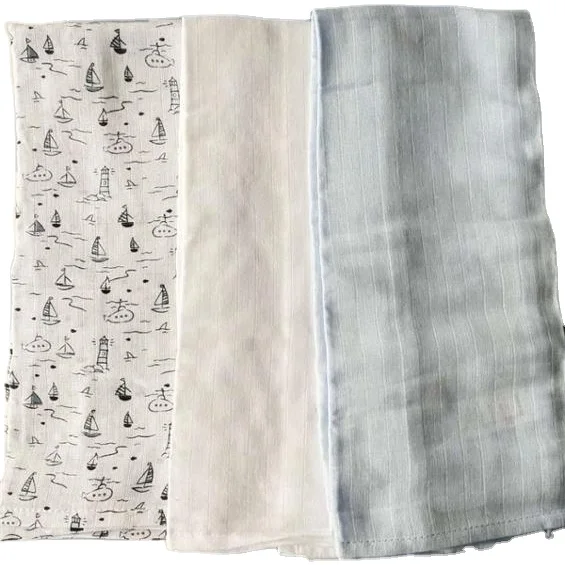 
100% Cotton Printing Double Layers Gauze Cloth Baby Diaper 