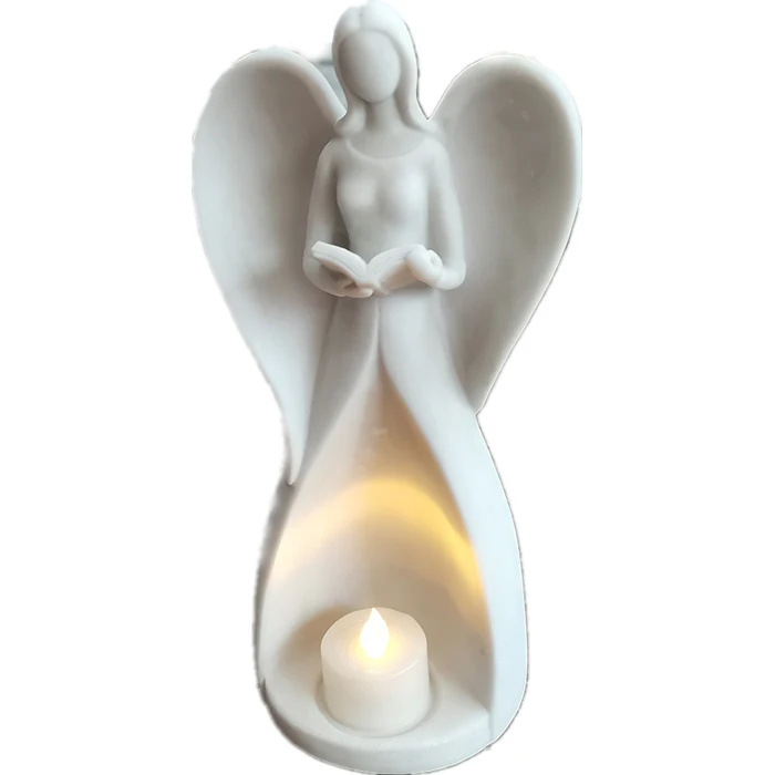 Angel Statue Tealight Candle Holder, Memorial Gifts for Loss of Loved One