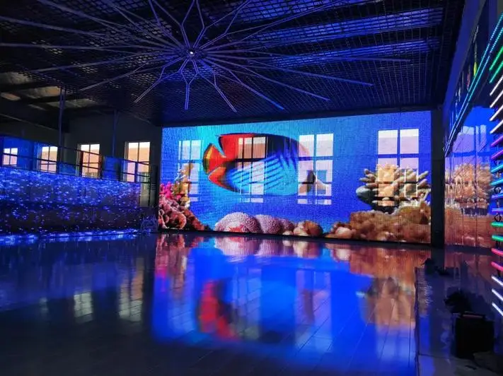Ultra-Thin Transparent Flexible Soft Self-Adhesive Window LED Display Screen P6 P8 Crystal LED Film Glass for Elevator Use