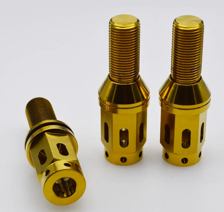 Titanium Wheel Screw Bolt 20pcs/Set Titanium Alloy Hollow Tire Wheel Cone Lug Nut Bolts Length 28mm For German Car