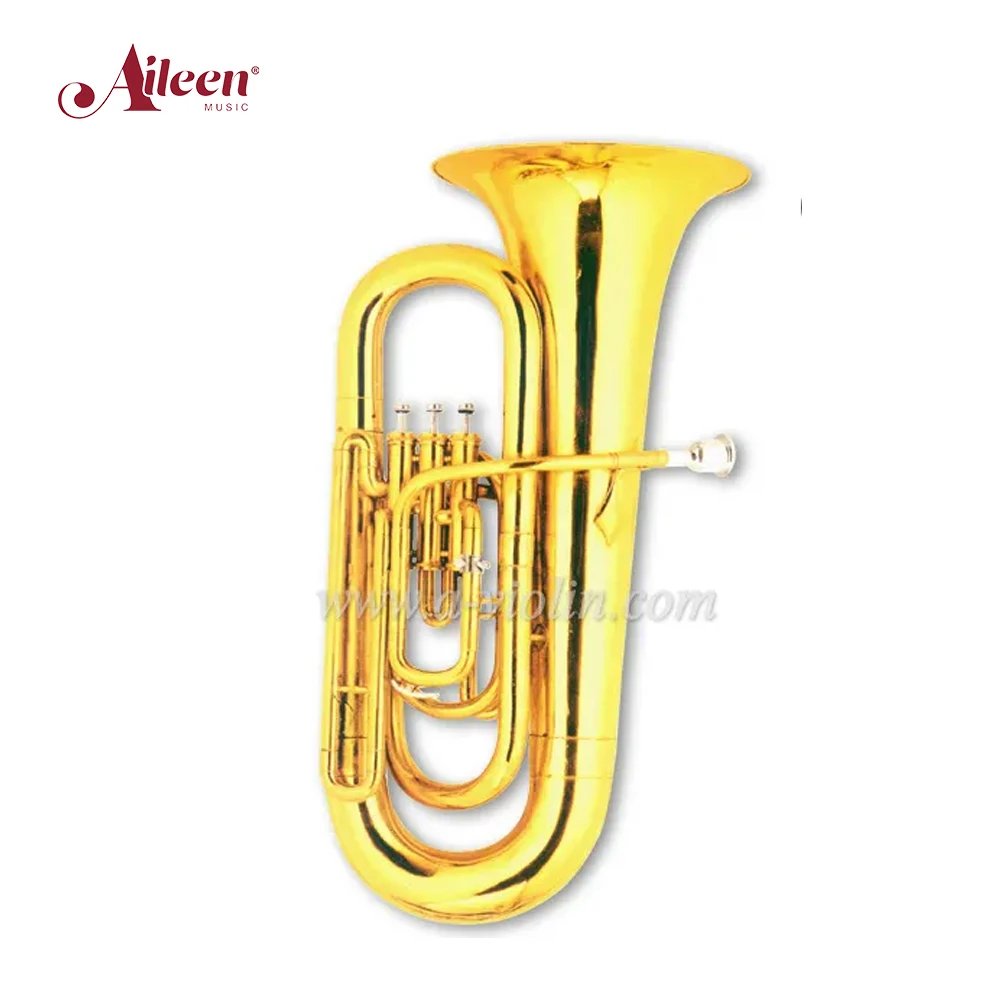 3 клапана Bb ключ золотой лак для детей Tuba (TU9914)