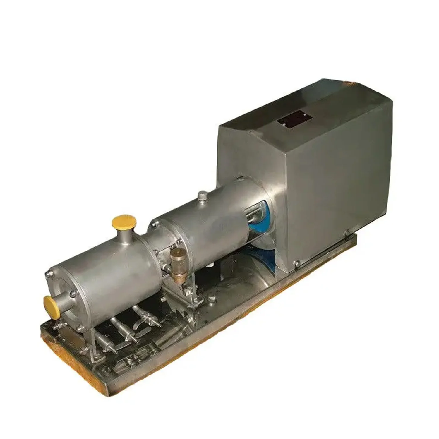 Sanitary Stainless Horizontal High Shear Cosmetics Homogenizer Ointment Paste Disperser Pump 3 Stage Emulsifying Pump
