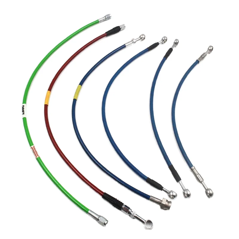 PTFE Hose Assembly Factory Sale DOT Approved Industrial Automotive Brake Line Hoses Hydraulic Pipe for motorcycle ATV Dirt Bikes