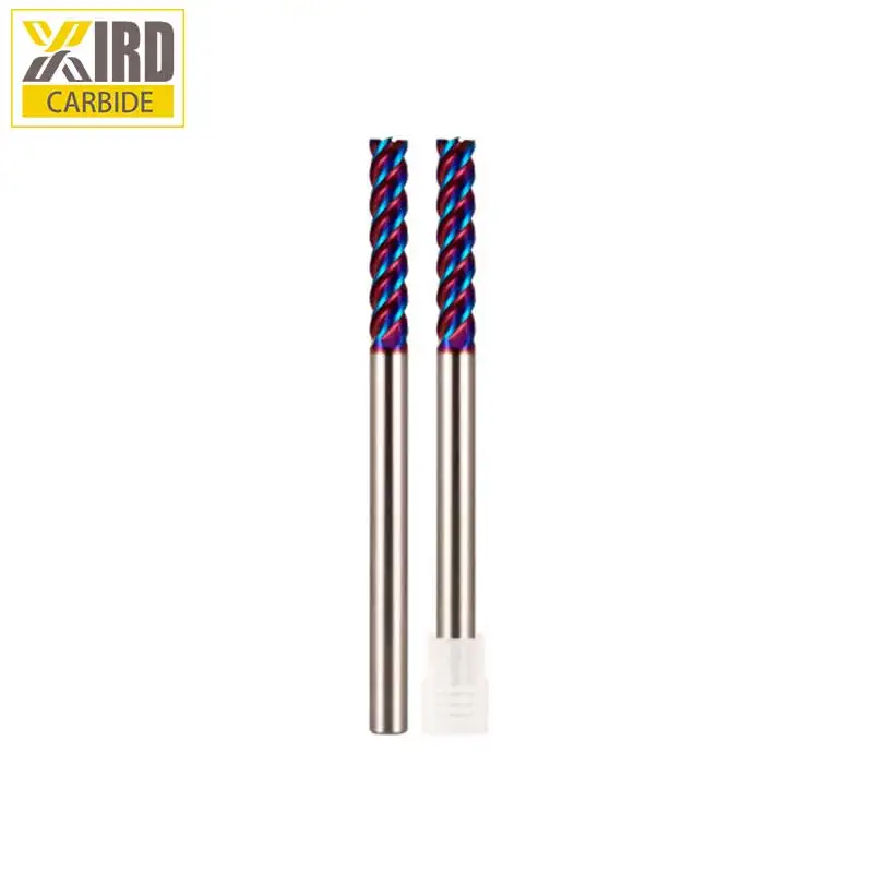 Tungsten Carbide End Mill 6mm with blue coating