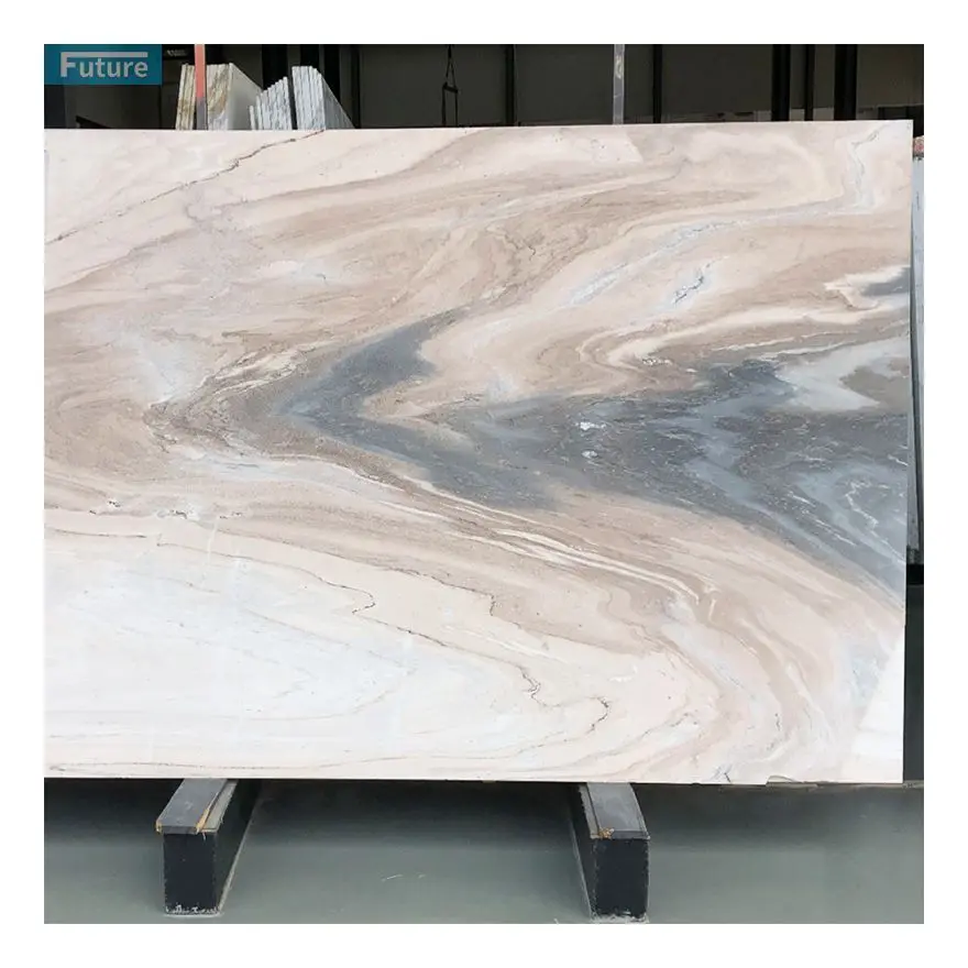 Luxury Italian Top Quality Wall Panel Luxury Carrera Natural Platinum Sand Marble Slab Wall Panel Floor Tiles For Hotel Villa