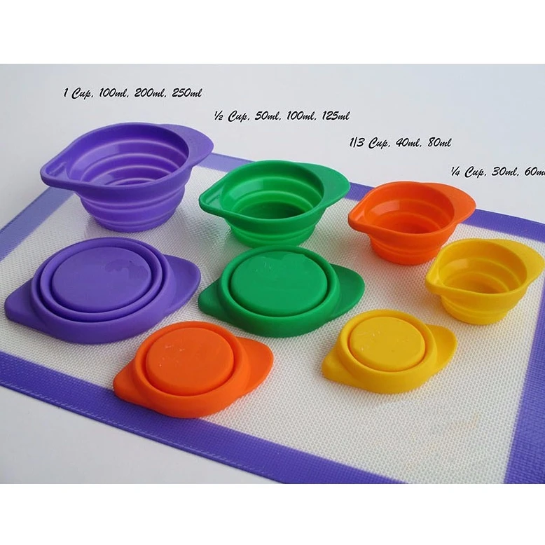 Wholesale Custom size silicone collapsible measuring