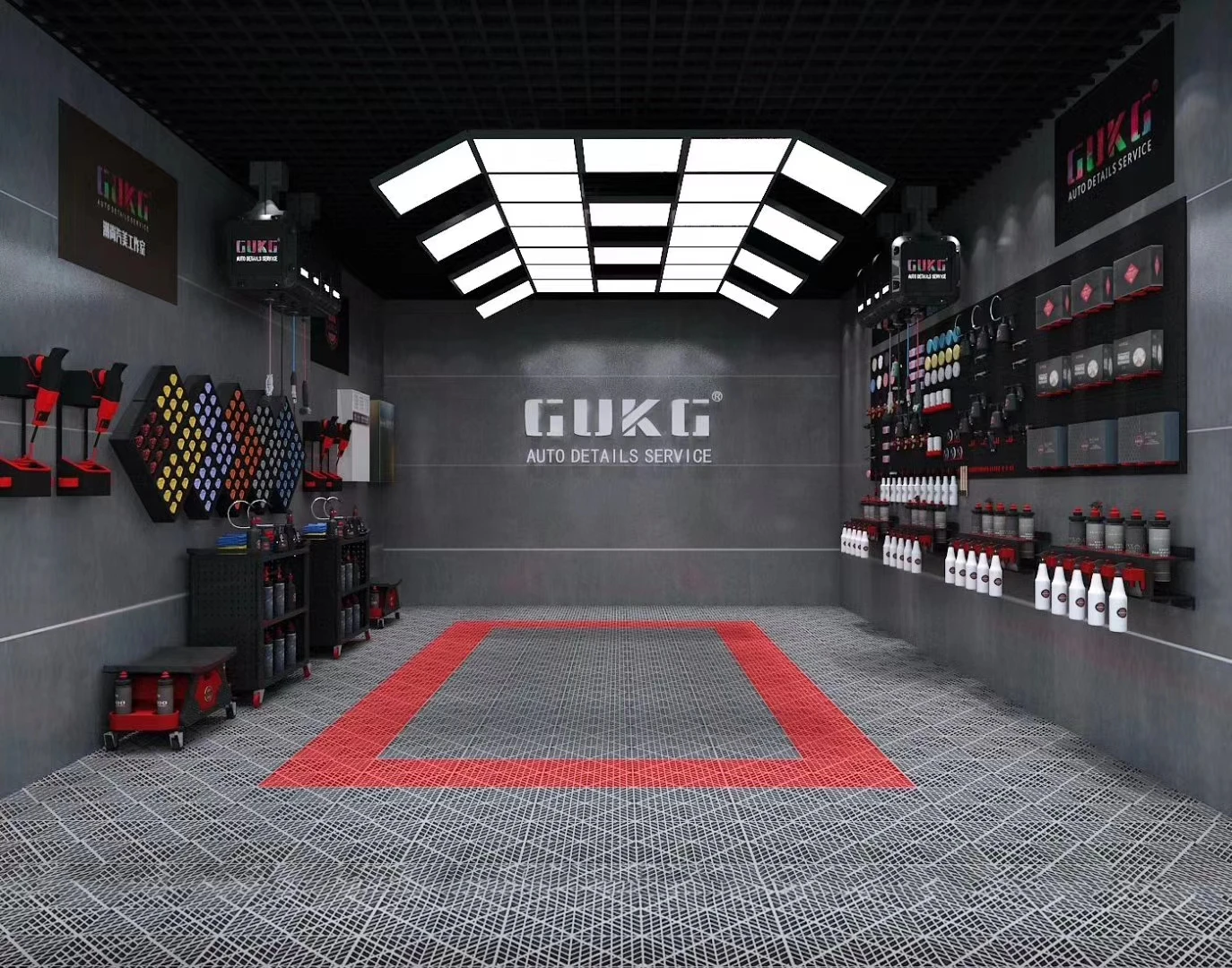 Best Selling New Products Vented Modular  Garage Floor Tiles Plastic PP Interlocking Garage Flooring