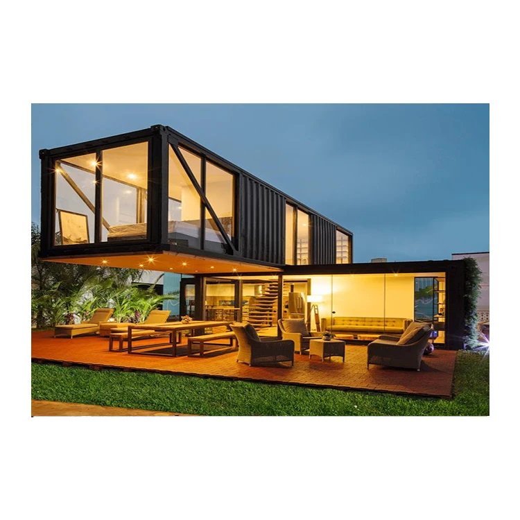 Modular living folding shipping prefabricated foldable wooden house kit price low cost modern design expandable container house
