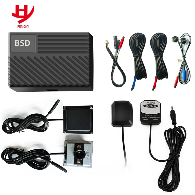 Universal car bsm blind spot monitoring parallel system with GPS 24GHZ microwave radar bsd blind spot lane change assistance bsa