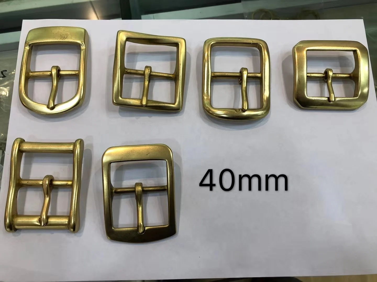 New style customizable solid brass buckle for men and women