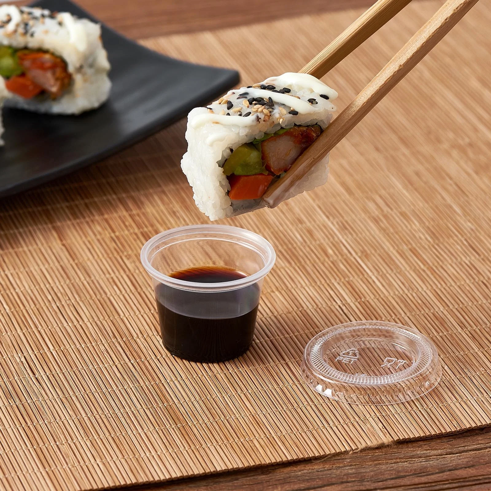 1 oz sauce cup pp clear polypropylene sample cups 1oz portion condiment container Plastic Souffle cups 50X50 pack