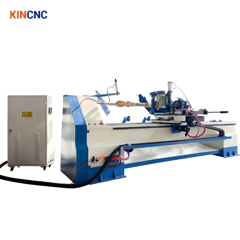 KINCNC Automatic CNC Wood Lathe Multifunctional Wood Milling And Lathe Cnc Machine Cnc Wood Lathe Controller