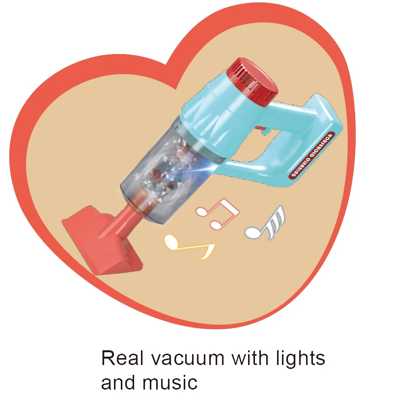 Kids Pretend Playhouse Electric Cleaning Toys Small Appliances Emulation Household Vaccum Cleaner Tool For Kids