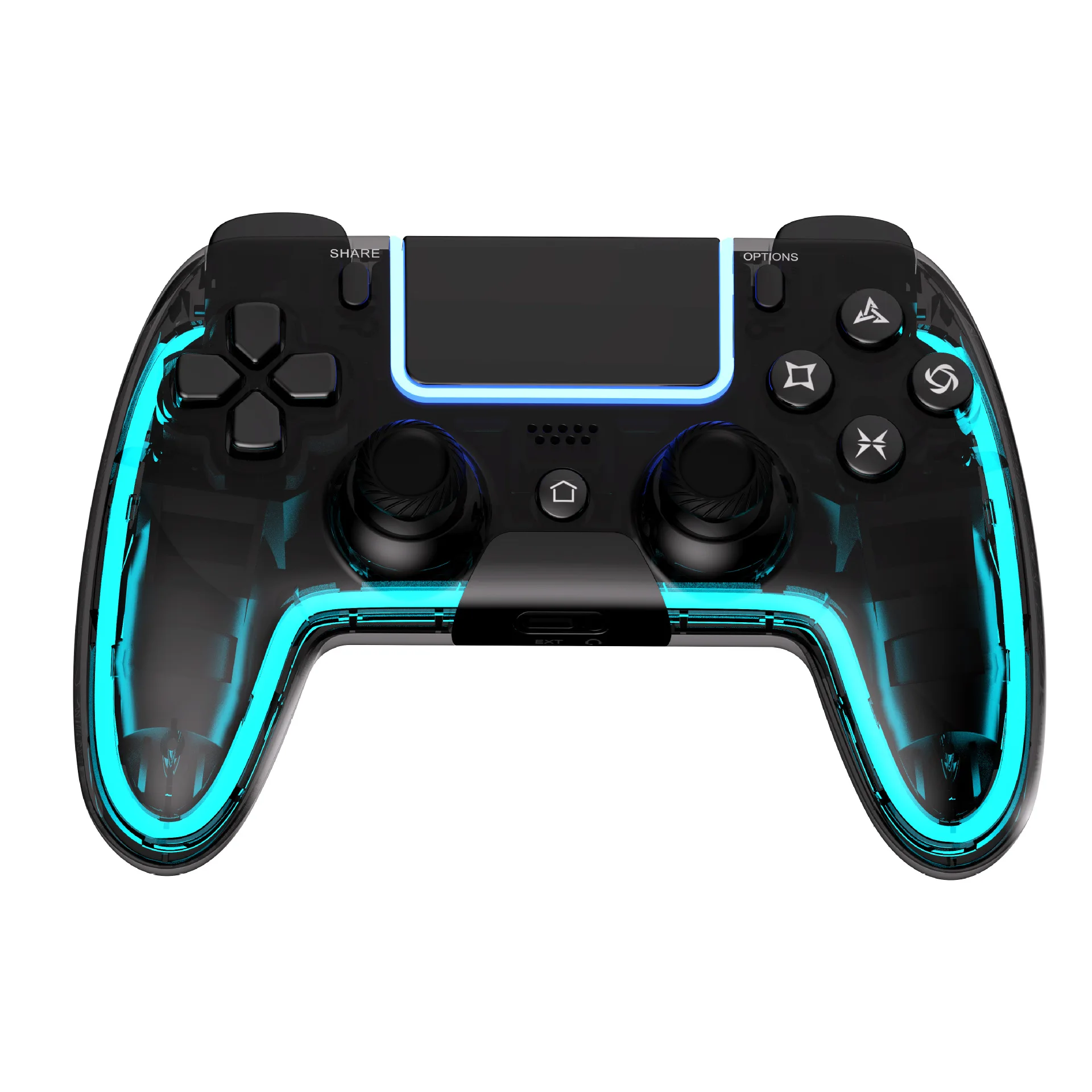 New Dual Vibration Motion RGB Light 3D Joysticks Gamepad Wireless Game Controller For Playstation 4 Ps4 Dualshock4