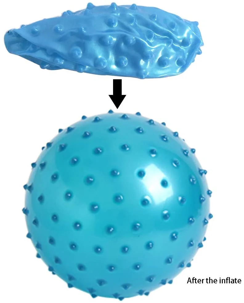 5 inches custom logo pvc inflatable message ball knobby ball for promotional