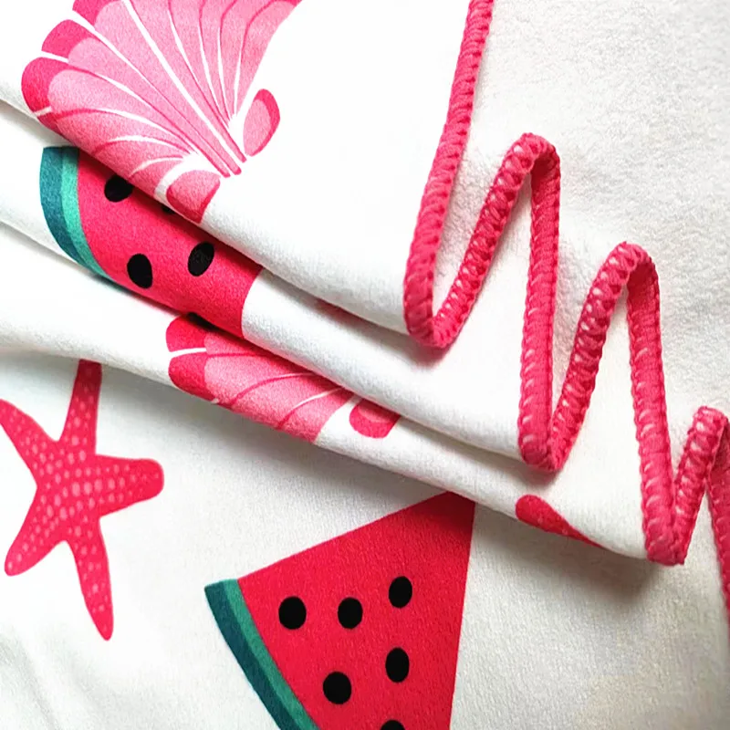 Free Design Custom Beachtowel Beach Towel With Logo Custom Print Fast Shipping Summer Large Microfiber Beach Towel Microfiber
