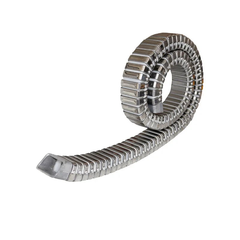 DGT Fully enclosed steel wire carrier electric cnc cable drag protection chain