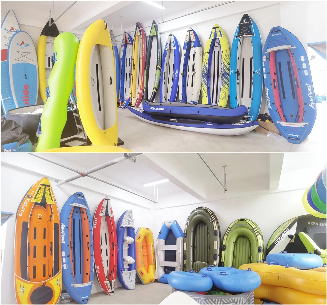 Directly selling multiple functions Various Color convenient to store and carry inflatable kayak 3 person