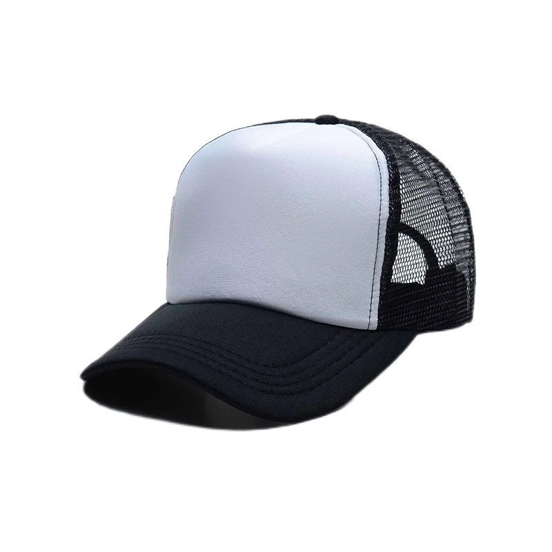 Custom Logo Designer Foam Blank 5 Panel Australia Distressed Nylon Mens 3d Embroidered Plain Suede Mesh Hat Trucke Cap