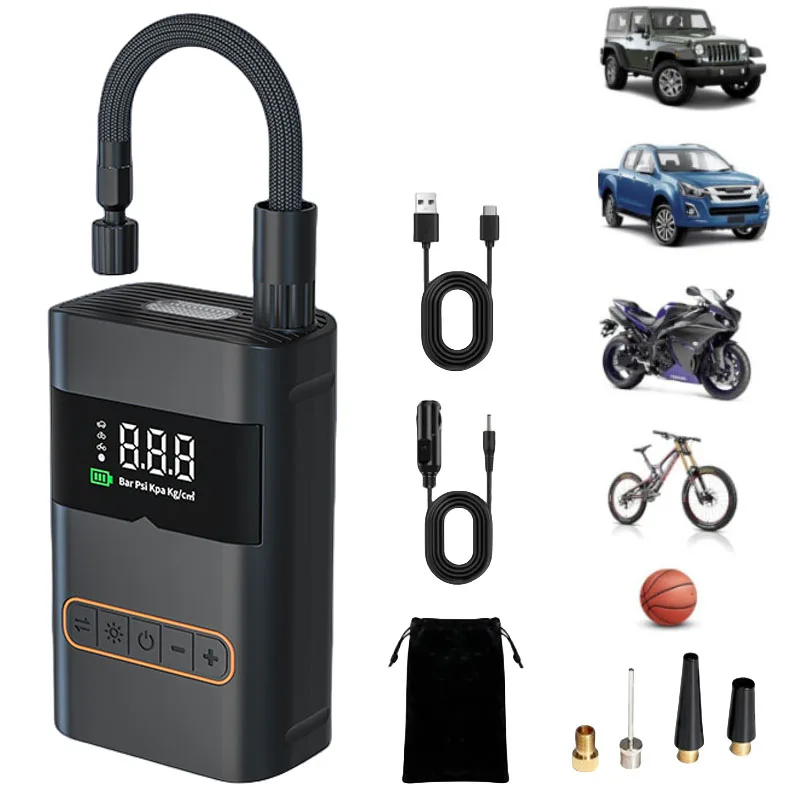 New Arrivals Wireless Handheld Inflation Car Tyre Pump Air Compressor Car Electric Air Pump Mini Portable Air Pump For Car Tires