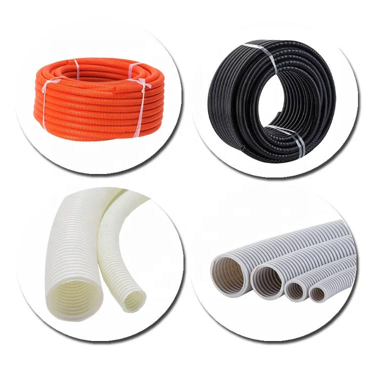 Factory Direct Shipping OEM Heat Resistant Corrugated Tube Plastic Pipe PVC Electrical Conduit Flexible Hose