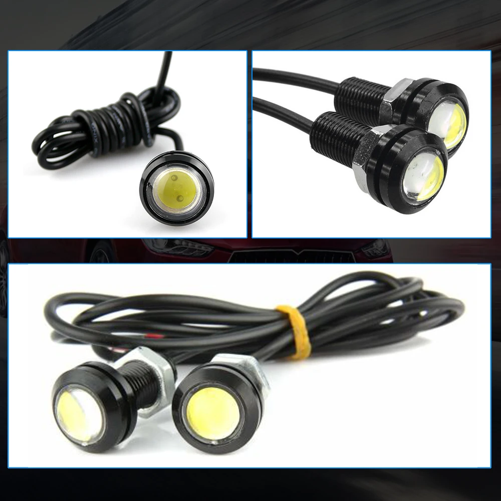 18mm 23mm 9W LED Eagle Eyes DRL Daytime Driving Lights Backup Reversing Parking Turn Signal Automobiles Lamps For All Car Model