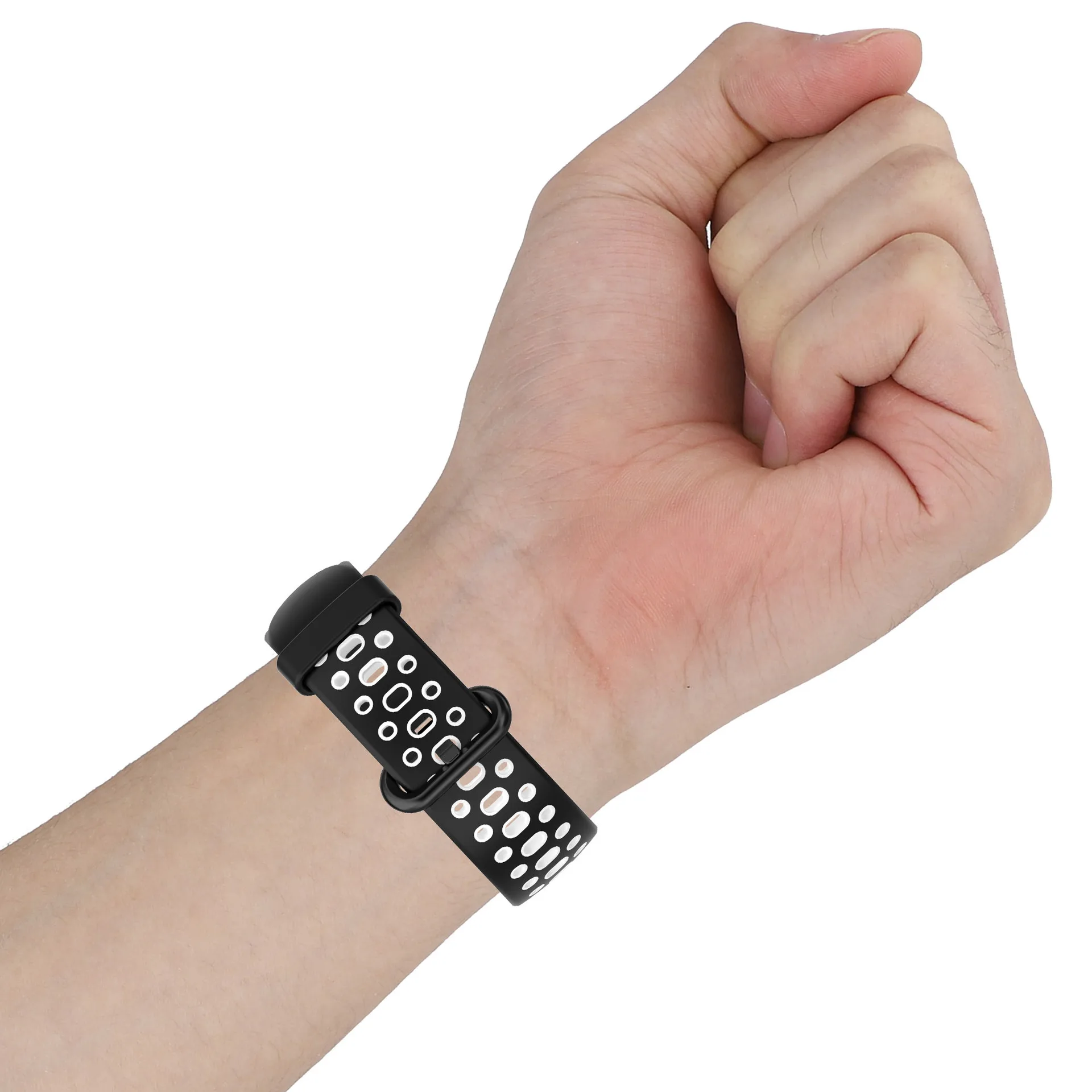 Лидер продаж часы Tiktok Mi watch 2 Lite redmi спортивные двухцветные мягкие дышащие силиконовые резиновые ремешки на цепочке