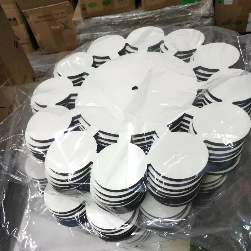 12inches hot sale peacock wall clock sublimation wall clock with 12 photo frame wood crafts