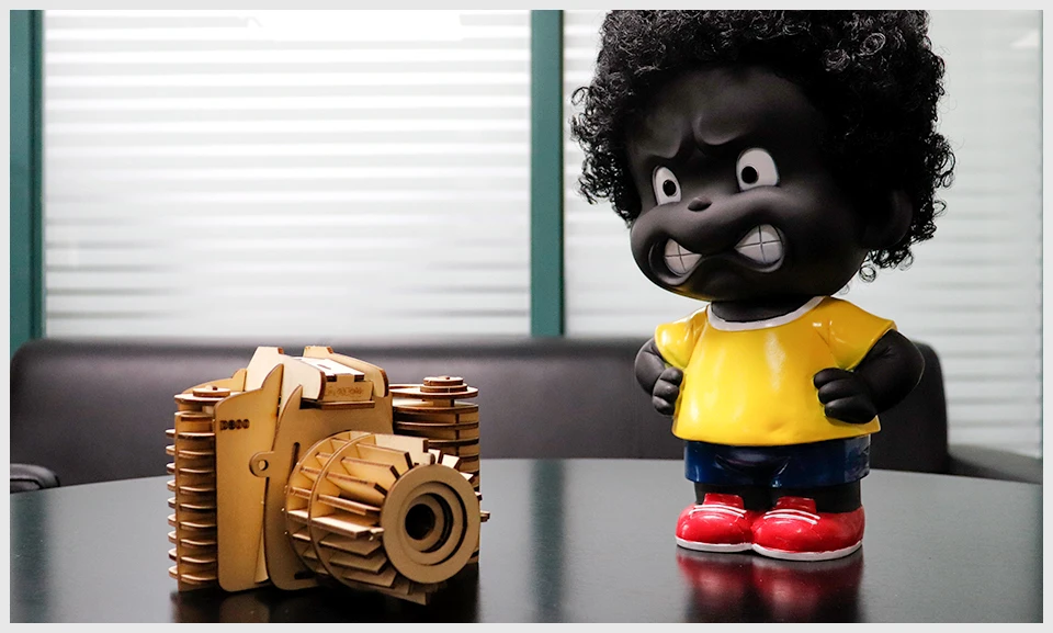 Unisex 3D Wooden Puzzle Hand-Assembled Camera Model Game for Children Educational and Hands-On Toys for Ages 5 to 7 Years