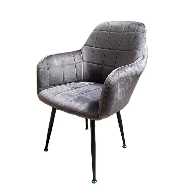 Nordic Lounge Armchair Leather Art Discussion living room Fabric Sofa Chair Designer Velvet Leisure Chair