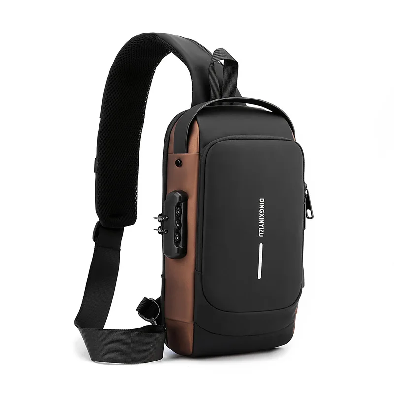 Japan Style PU Designer Tactical Shoulder Messenger Chest Bags Crossbody Sling Bag for Men