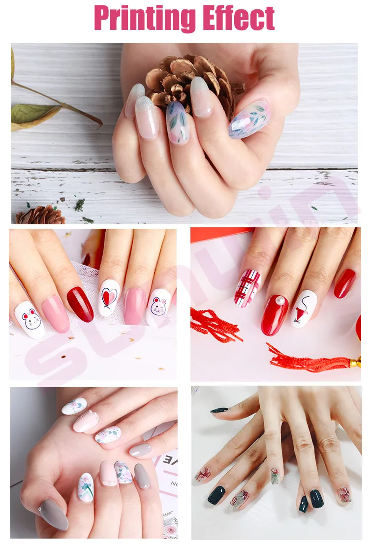 Finger All In 1 Functions Mobile Nail Art Printer 3d China Portable Touch Screen UV light Commercial Use