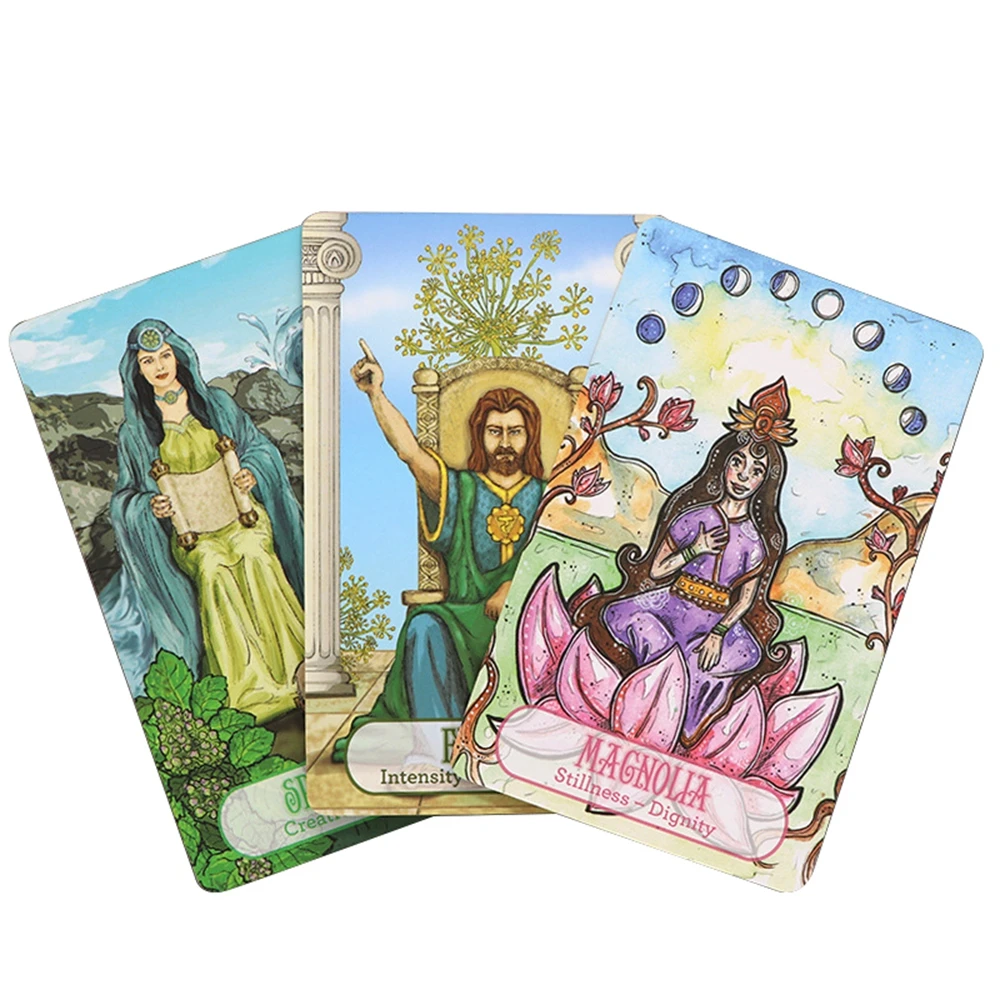 Custom Card Decks Printing Oracle Affirmation Gold Trim Tarot Cards Modern Witch Tarot