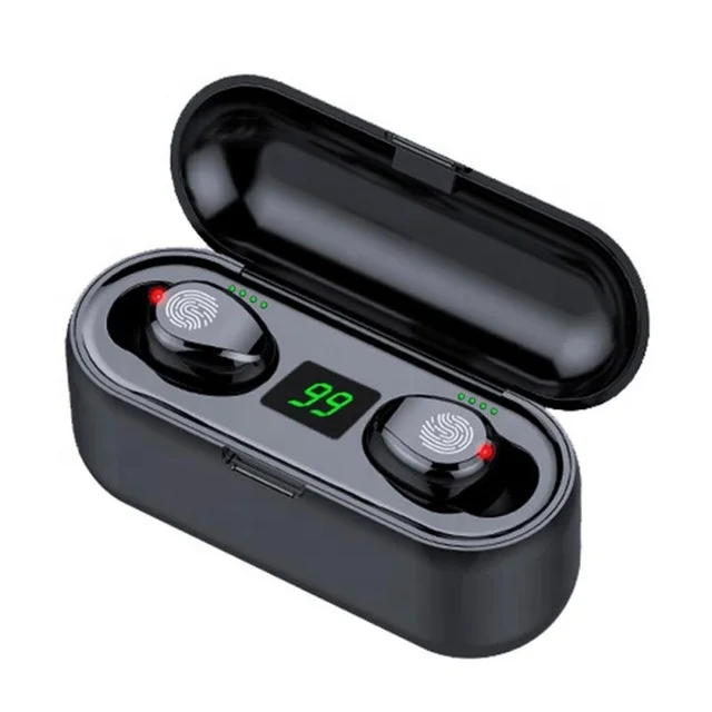 
The cheapest F9-34 TWS wireless headset TWS 5.0 touch function LED power display 2000mah in-ear earphones 