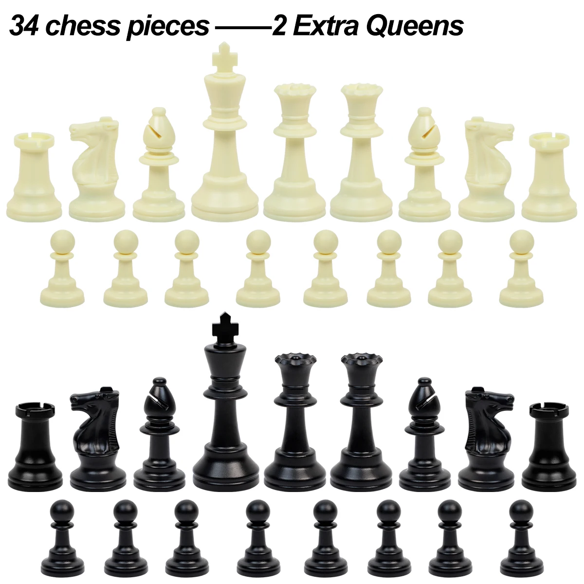 Custom nylon outdoor chess bag+20 inch vinyl tournament chess sets board+Heavy PS material 3.75 inch king luxury chess pieces