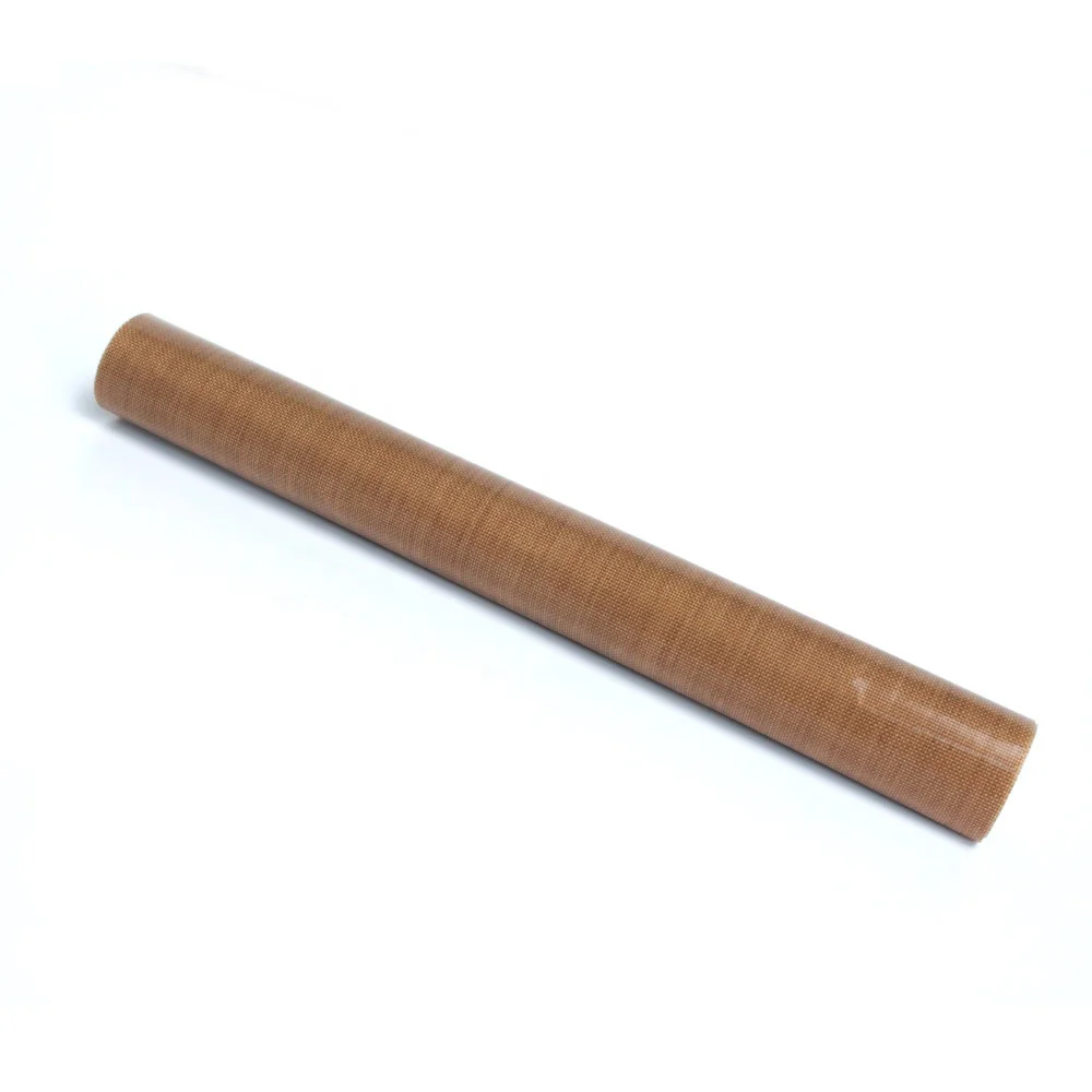 4- Brown Color Heat Resistant Non-sticky PTFE Coated Fiberglass Fabric Cloth Sheet for Heat Press Cover
