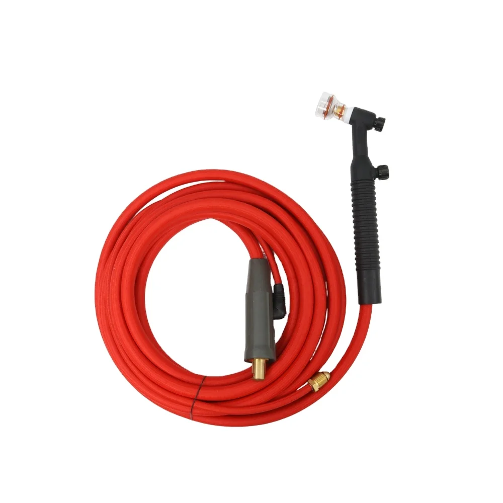 250AMP Air Cooled  Red WP26FV Argon TIG welding Torch with Clear nozzle Kit