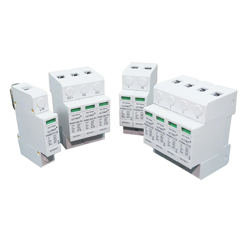 PV CE TUV Solar PV 20KA-40ka 2-полюсный 2P DC 1000V DPS стабилизатор напряжения Защита от перенапряжения защитное устройство SPD