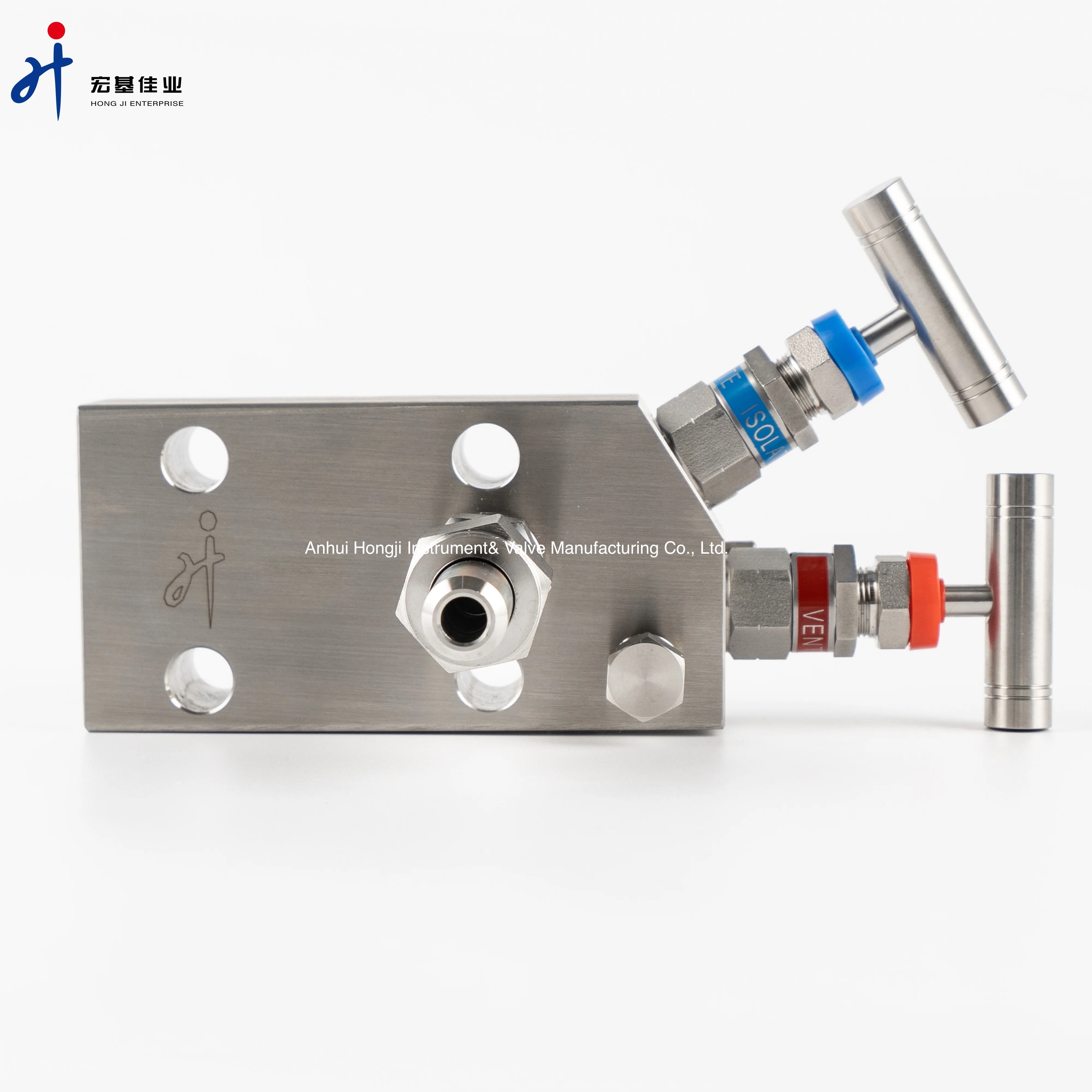 Needle Valve Manifold Manufacture Stainless Steel Coplanar Two-Valve Manifold 6000psi