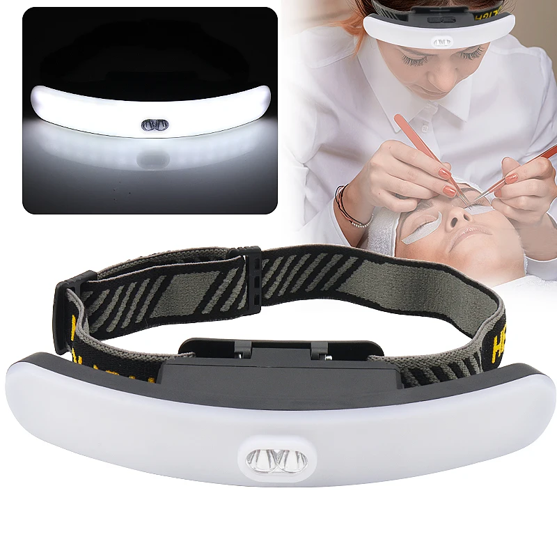 New Release USB Rechargeable Led Lamp Headlight Headlamp For Eyelash Extension Nail Art Tattoo